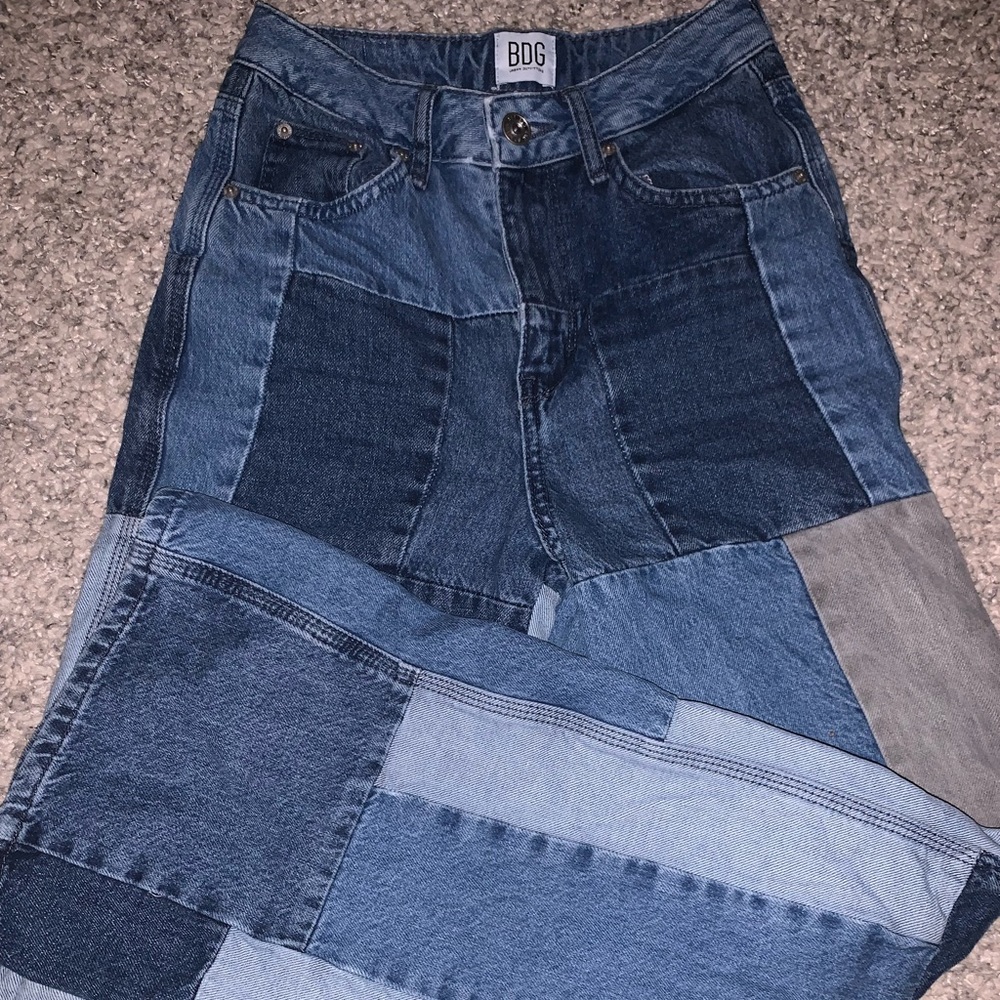 Bdg urban outfitters patchwork denim jeans